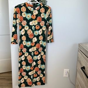 Forever 21 maxi long sleeve dress size S